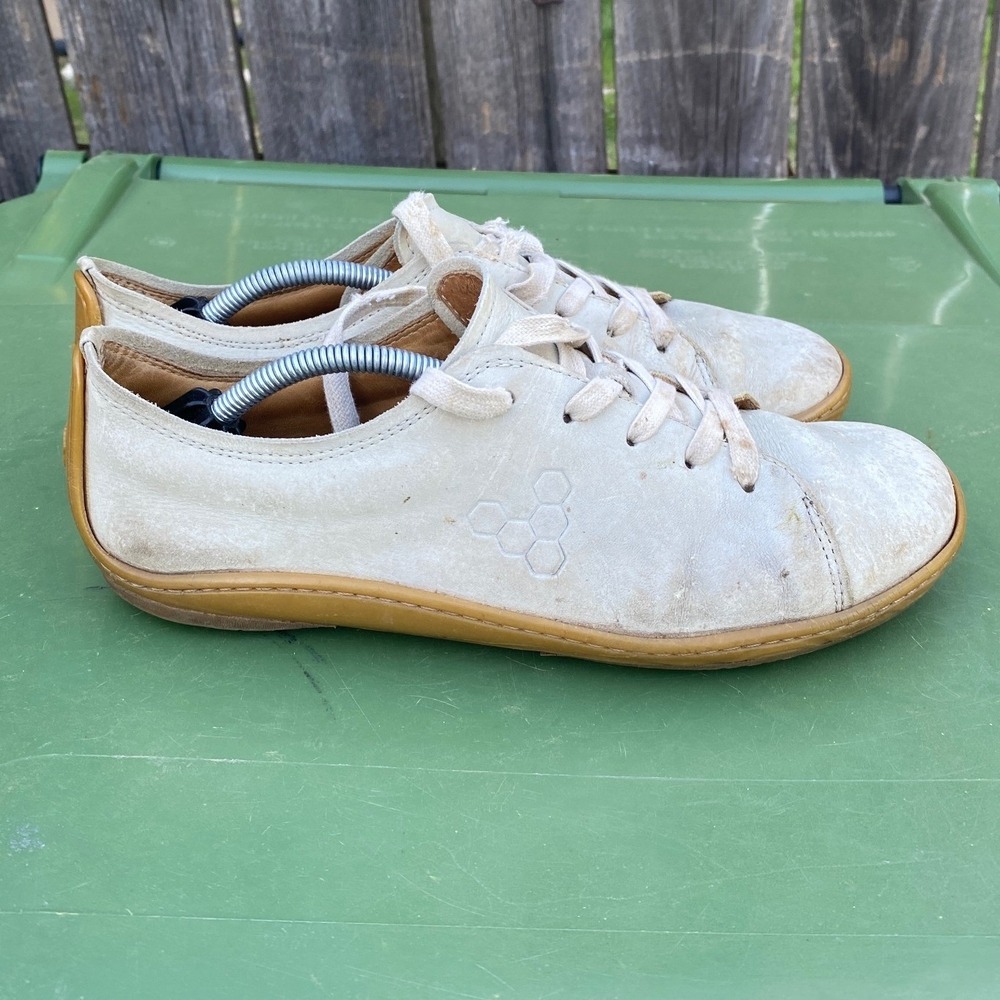 Vivobarefoot Soul of Africa Leather Barefoot Sneakers‎ Off White EUR 40L Womens - Picture 4 of 9